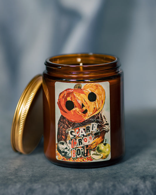 Scarecrow Boi Fall Candle