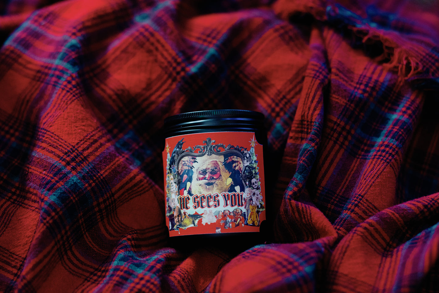 He Sees You Holiday Candle
