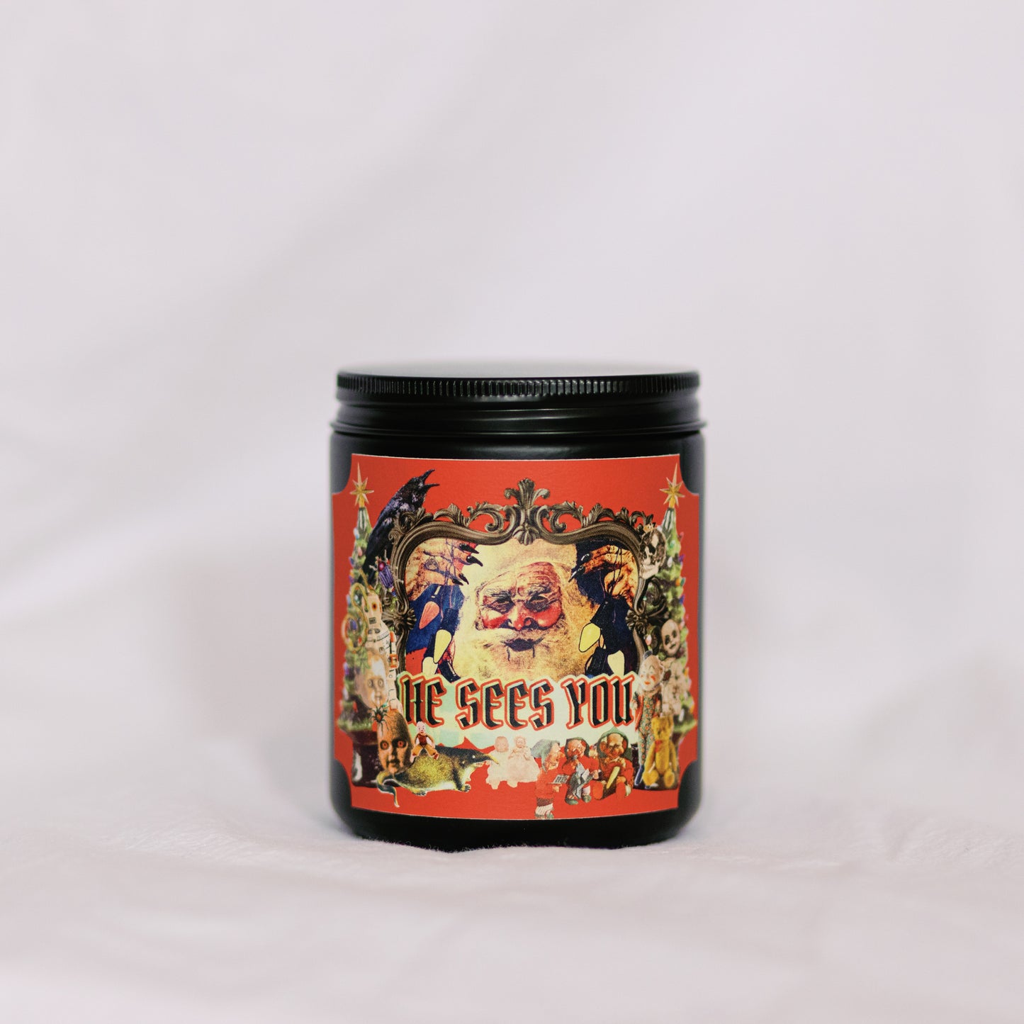 He Sees You Holiday Candle