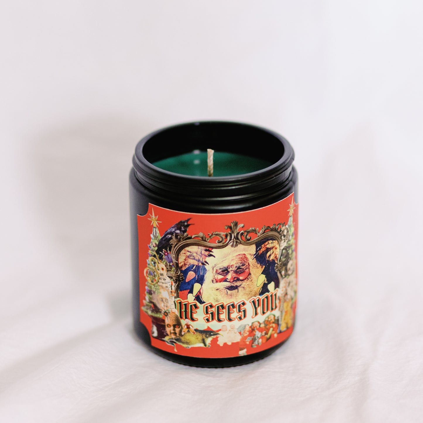He Sees You Holiday Candle